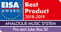 Премия EISA: "Лучшая аналоговая музыкальная система 2018-2019" (Евросоюз)