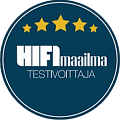 Награда «5 звезд» по мнению редакции HiFiMaailma (Финляндия)